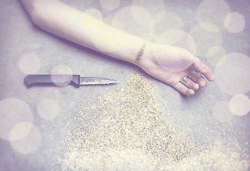 Bokeh Texture Bleeding Glitter